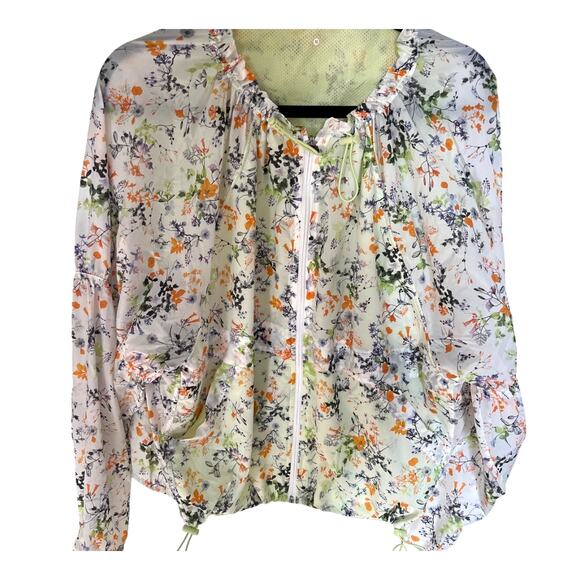 Stori 4 Rise Rain Jacket Sample In Bloom 2018 Zip Pockets Activewear size 10 - Picture 1 of 9